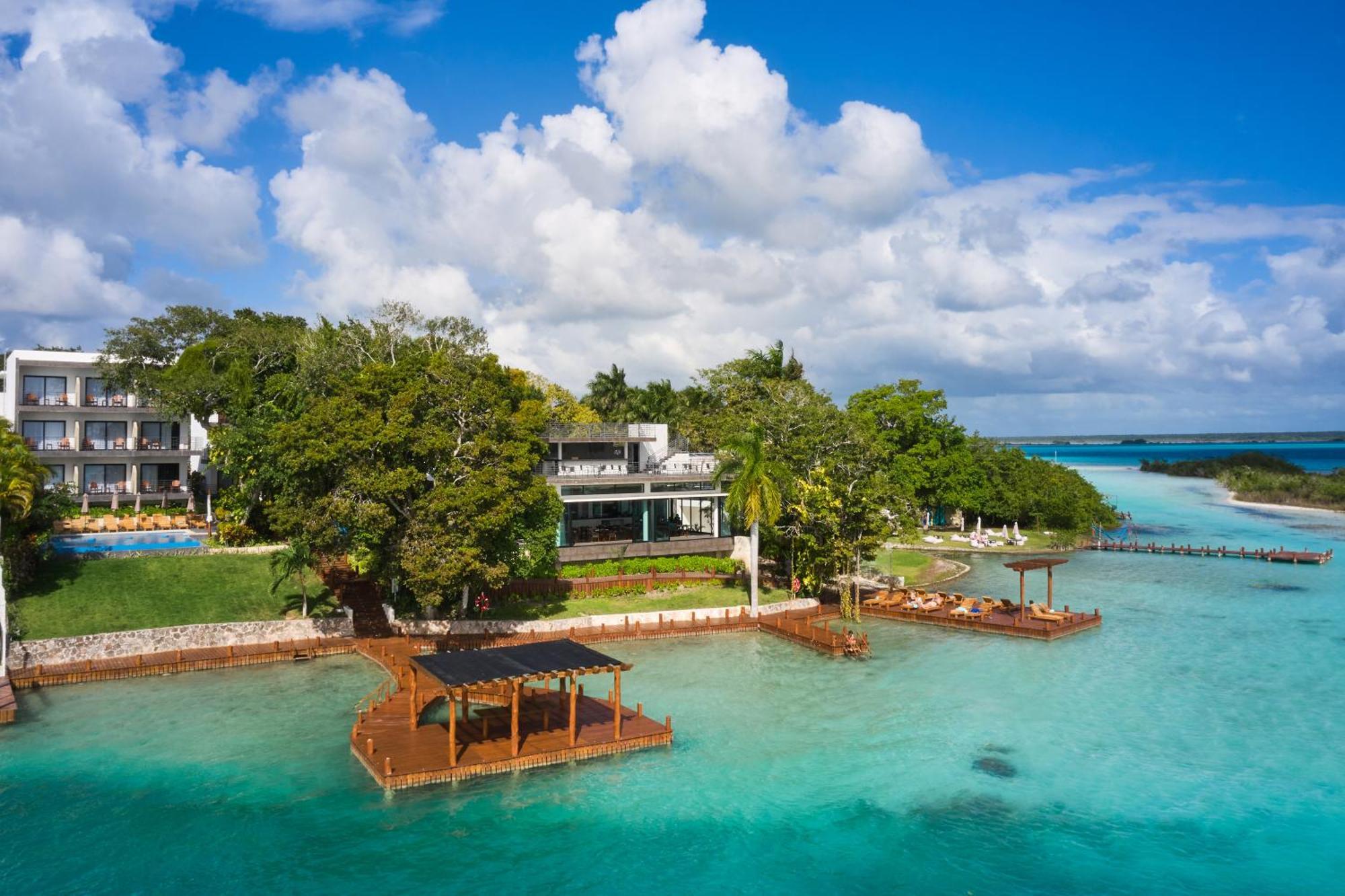 Cristalino Lagoon Front Hotel, Restaurant & Spa 巴卡拉尔 外观 照片